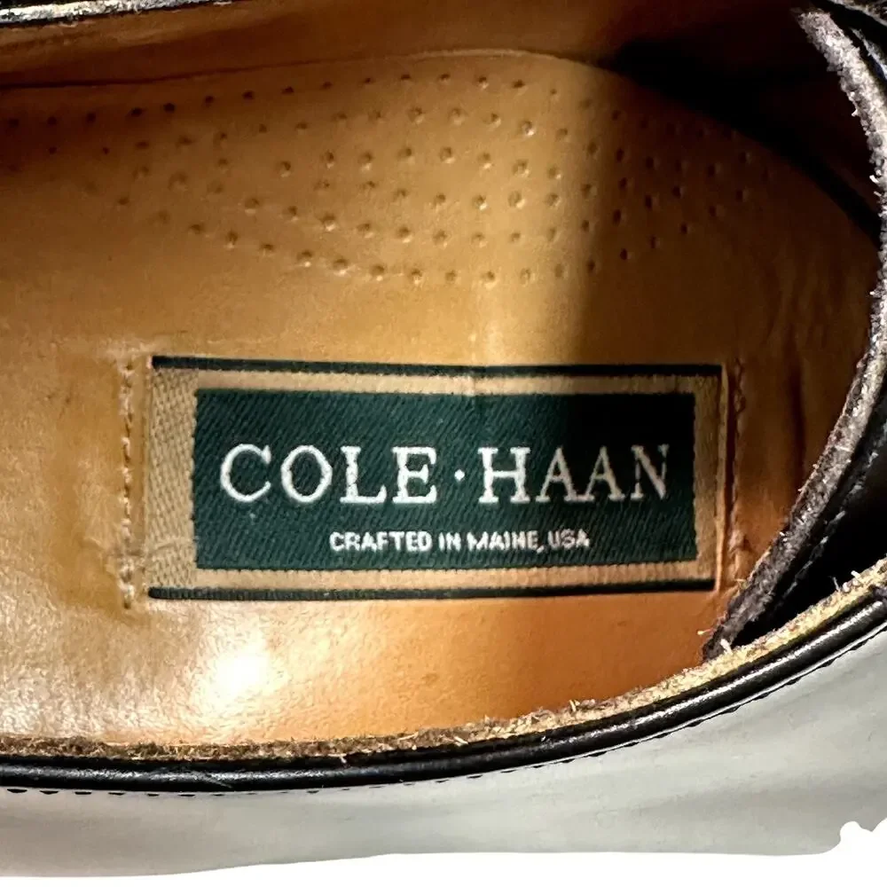 VGUC Rancourt & Co. x Cole Haan Cap Toe Derby Black Calf Made in USA 10